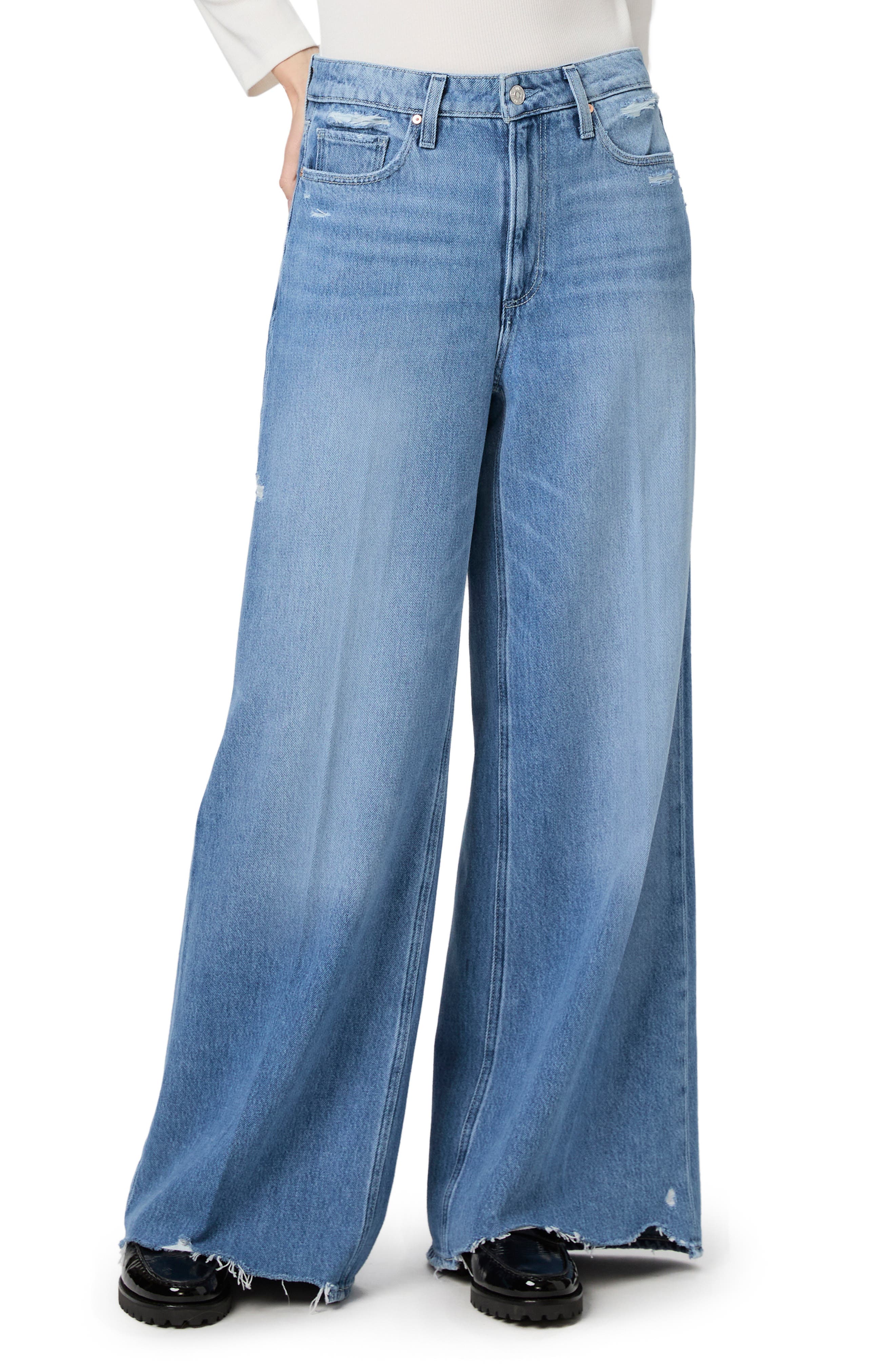 PAIGE Portia High Waist Wide Leg Jeans