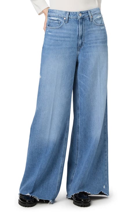 Portia High Waist Wide Leg Jeans (Rumors with Rock Hem)