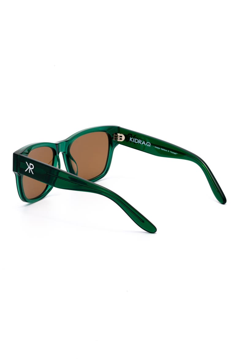 Kids' Ocean Wave 48mm Sunglasses, Alternate, color, HORNET GREEN