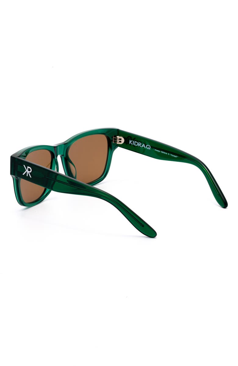 KidRaq Kids' Ocean Wave 48mm Sunglasses, Alternate, color, Hornet Green