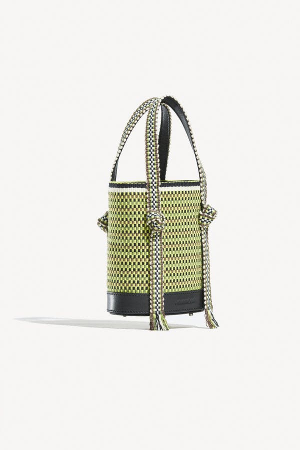 Mimi Mini Sphere Bucket Bag, Alternate, color, Kaki Lemon