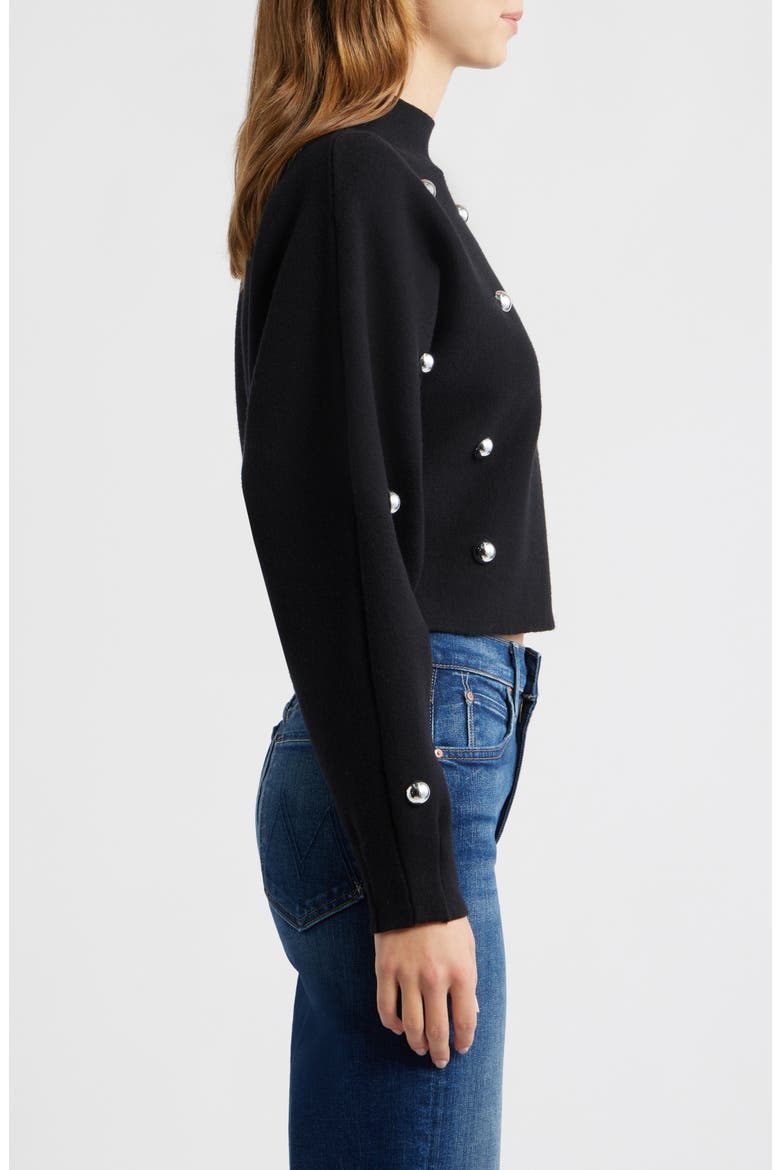 Inoxidab Studded Sweater, Alternate, color, BLACK