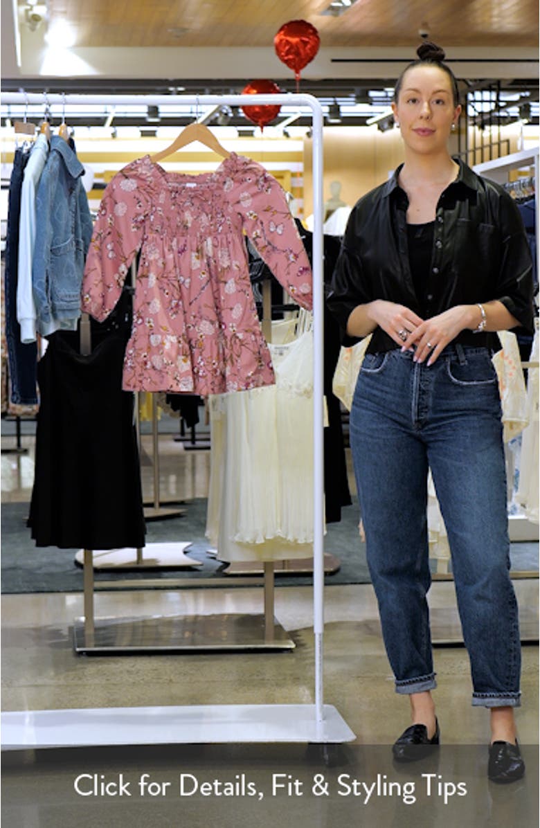 Kids' Smocked Cotton Dress, sales video thumbnail