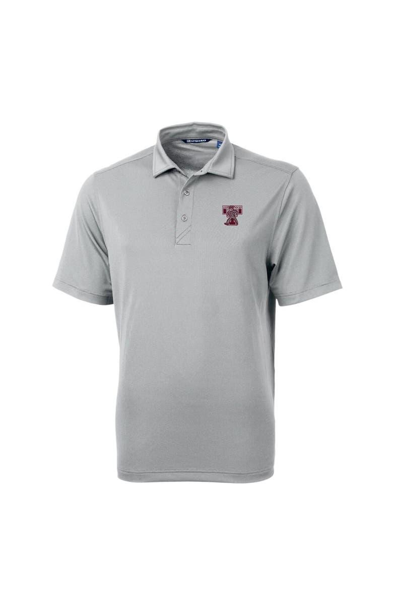 Cutter & Buck Men's Cutter & Buck Gray Texas A&M Aggies Big & Tall Virtue Eco Pique Recycled DryTec Polo, Alternate, color, 