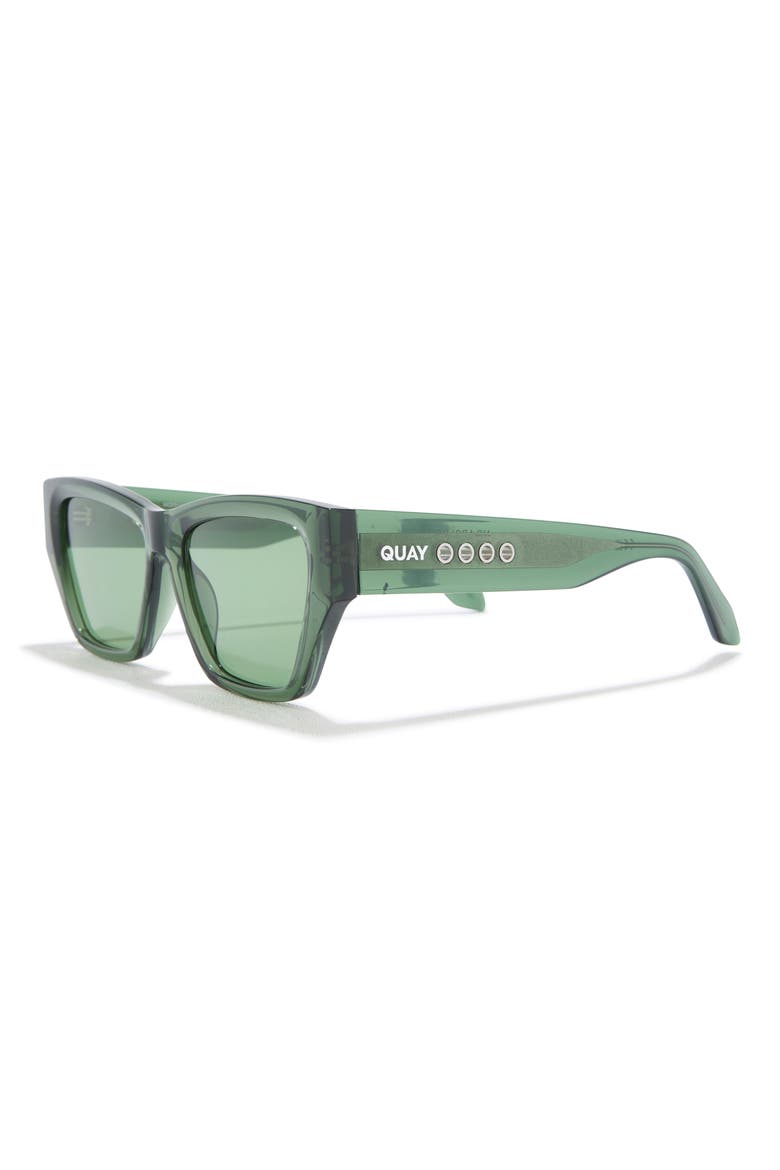 No Apologies 55mm Gradient Square Sunglasses, Alternate, color, FOREST/ FOREST
