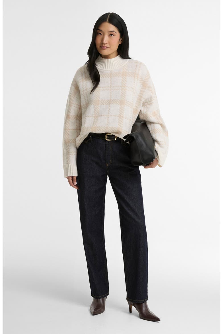 Delilah Knitted Mock Neck Sweater, Alternate, color, CLOUD MULTI