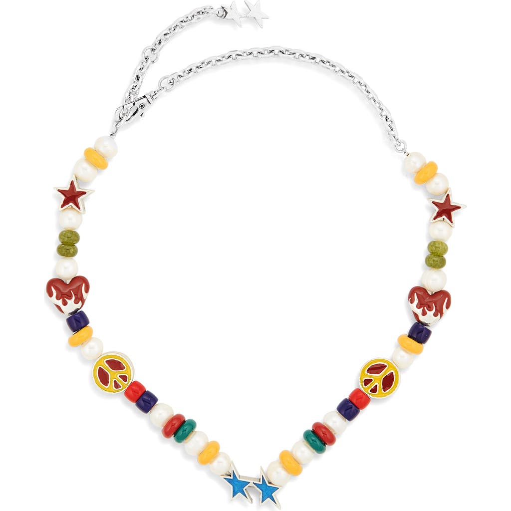 Twojeys Yin Yang Flame Necklace In Metallic