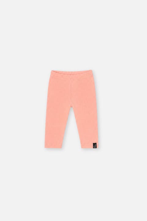 Vertical Rib Elastic Waist Leggings