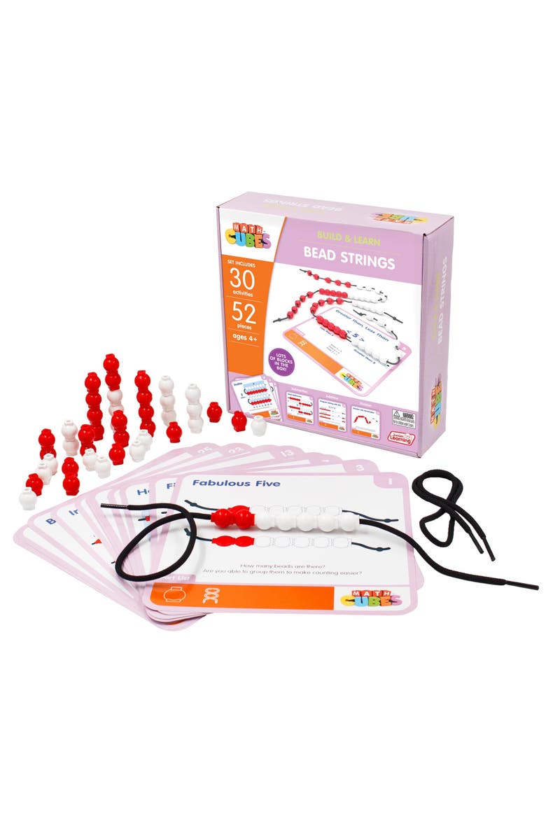 Mathcubes Bead Strings 30 Activity Set, Alternate, color, Multicolored