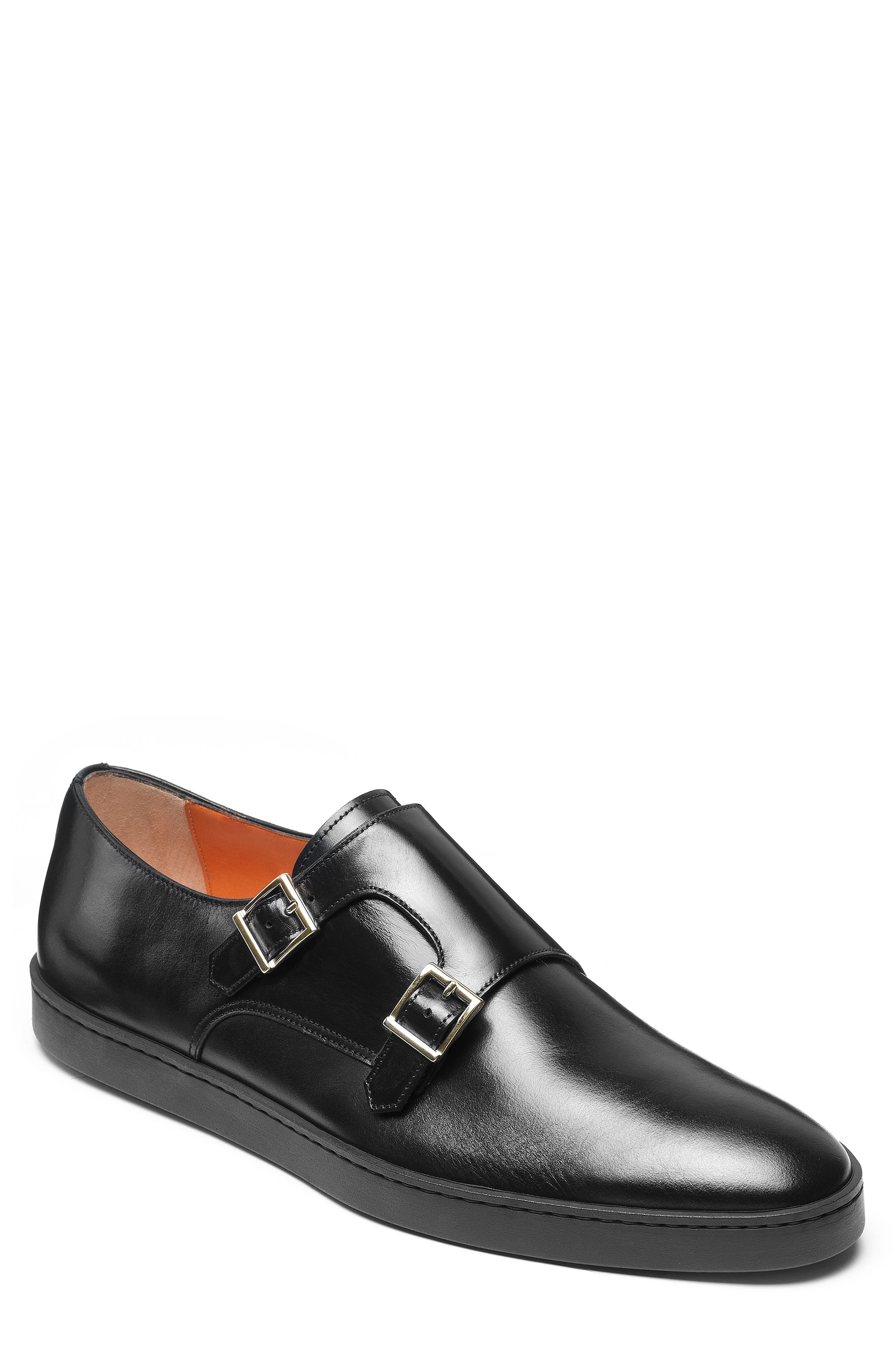 Santoni Freemont Double Monk Strap Shoe, Main, color, 
