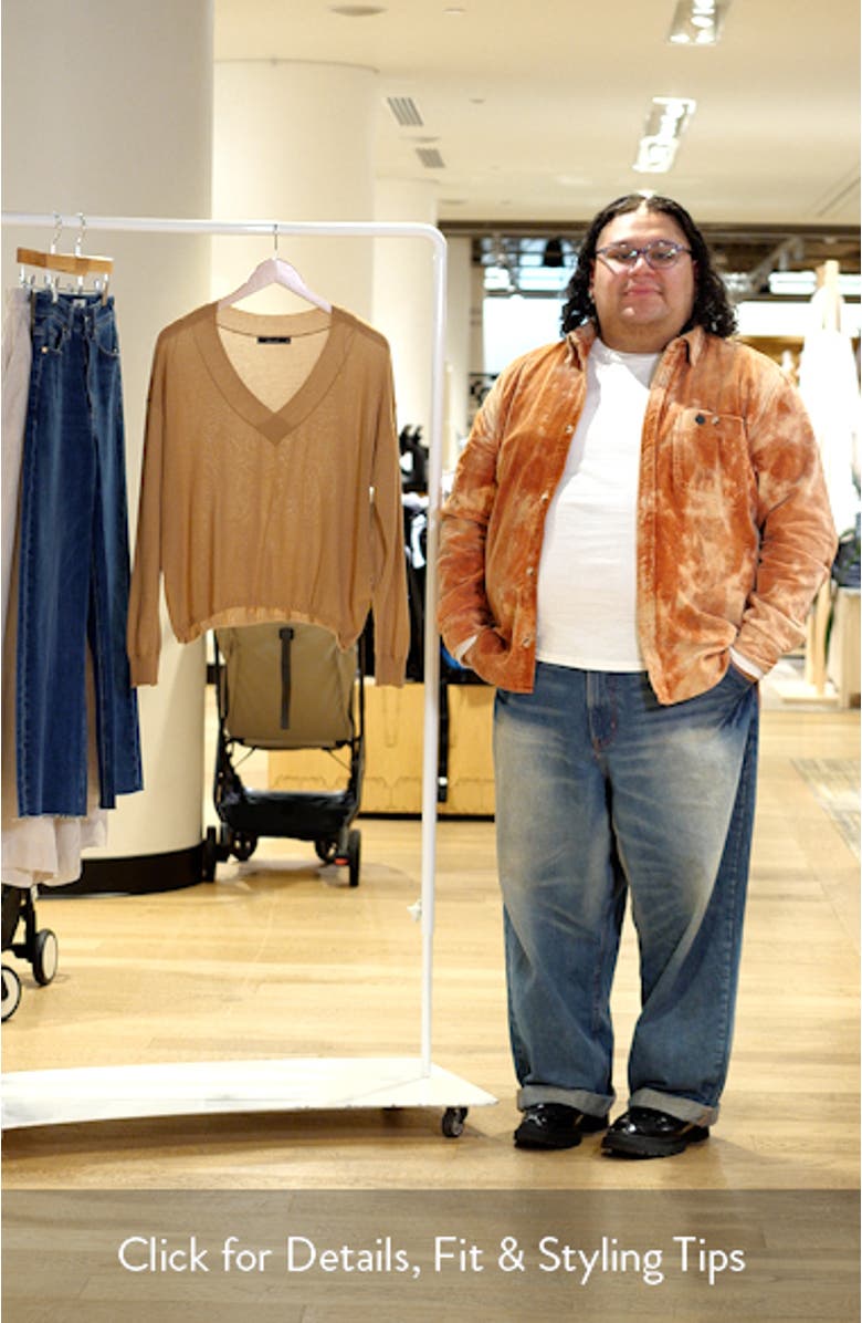 Cefalonia Drop Shoulder Semisheer Cotton Blend Sweater, sales video thumbnail