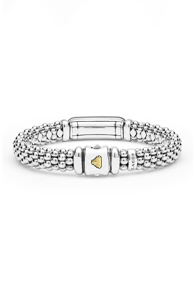 Two-Tone Black Ceramic Diamond Caviar Bracelet, Alternate, color, TWO TONE
