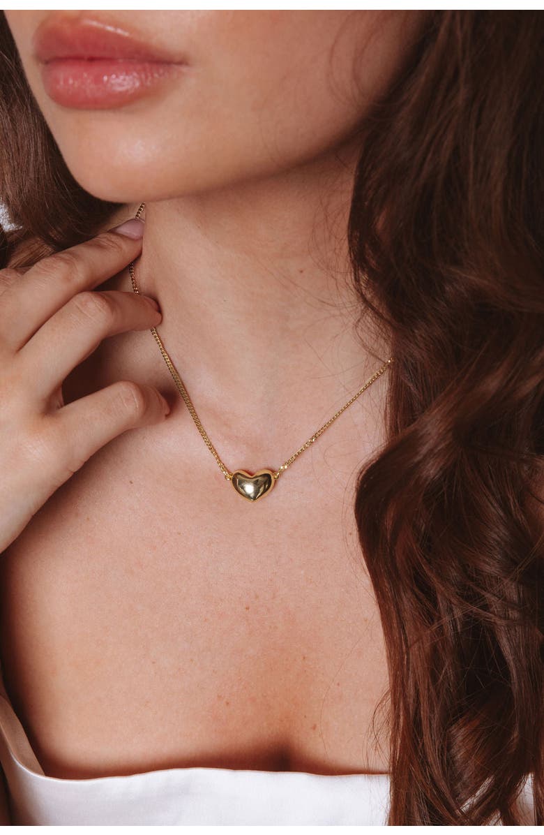 Set & Stones Mila Heart Necklace, Alternate, color, Gold