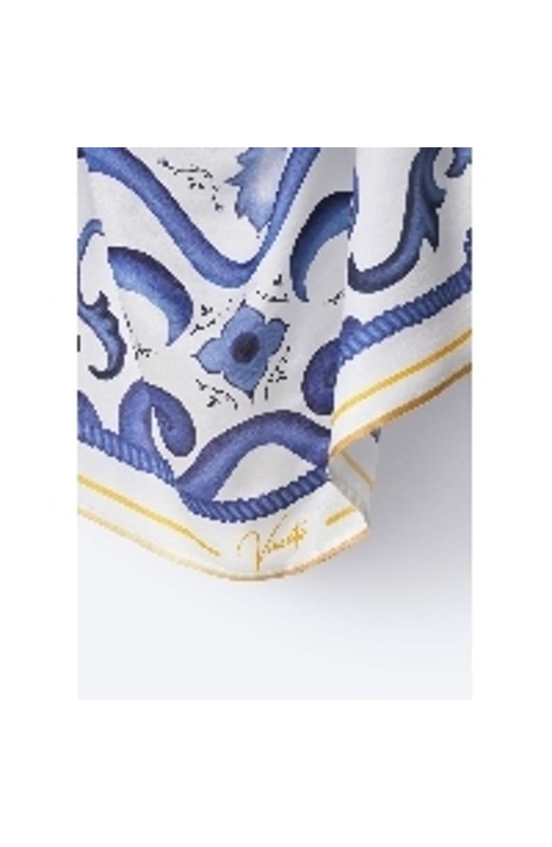 VISCATA Square Scarf, Alternate, color, Majolica Blue