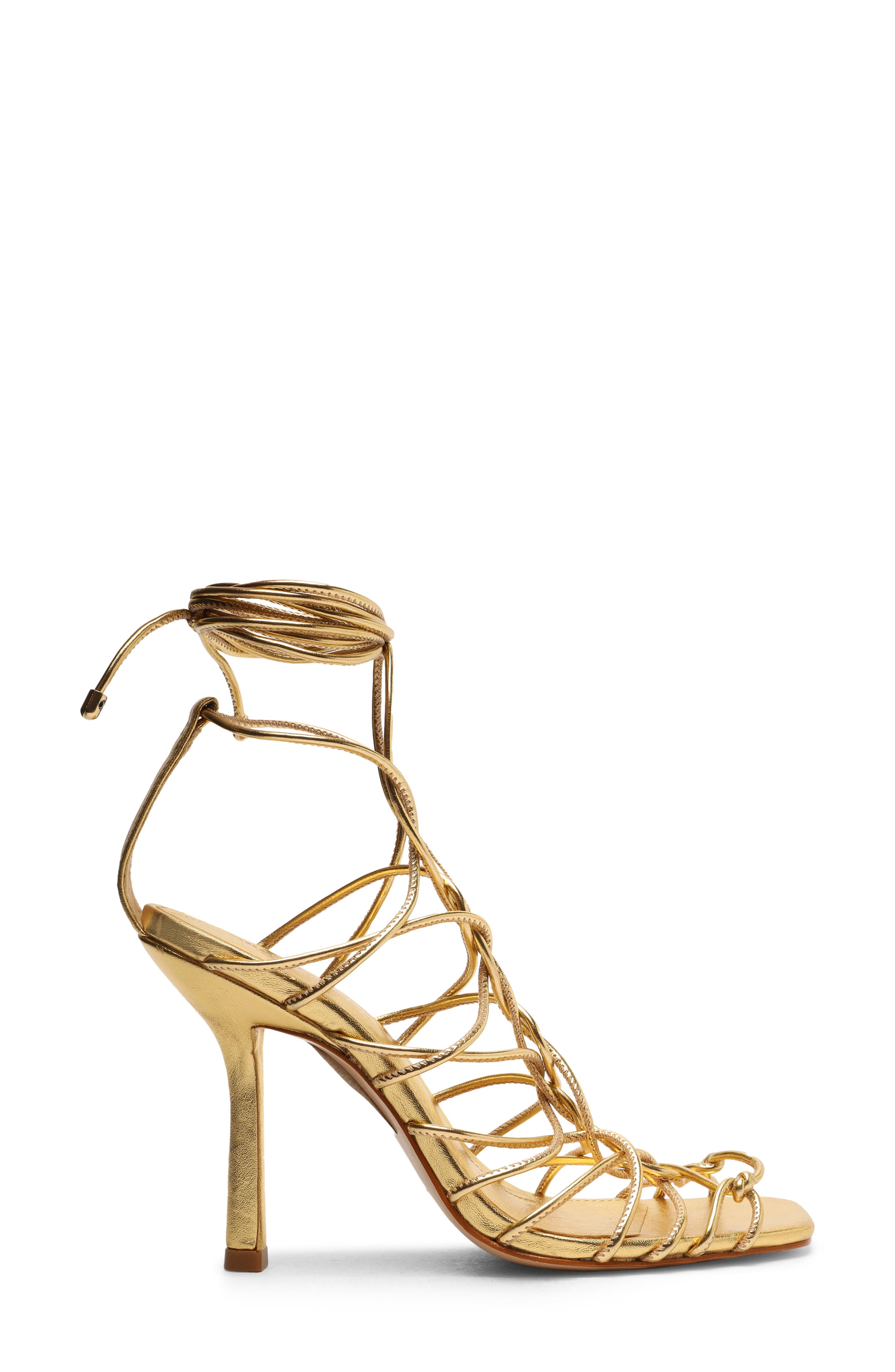 Heyde Ankle Tie Sandal, Alternate, color, OURO