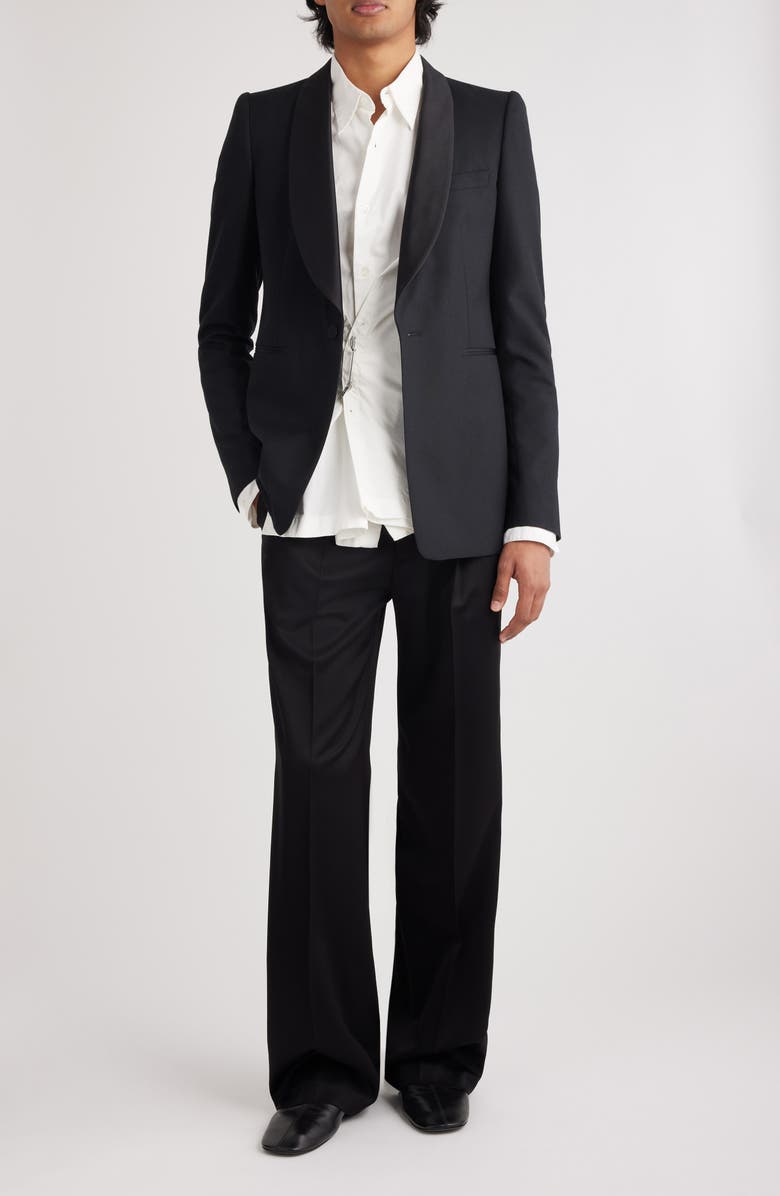 Dries Van Noten Baylors Wool & Silk Dinner Jacket, Alternate, color, 