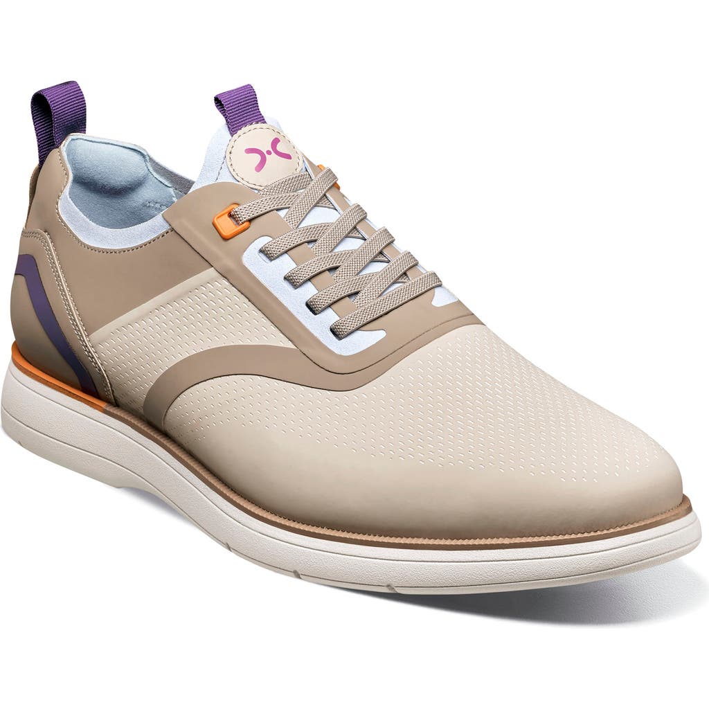 Stacy Adams Everidge Pull-on Sneaker In Cream Multi