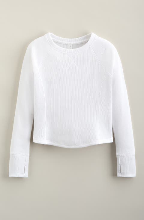 Zen Long Sleeve Waffle Knit T-Shirt