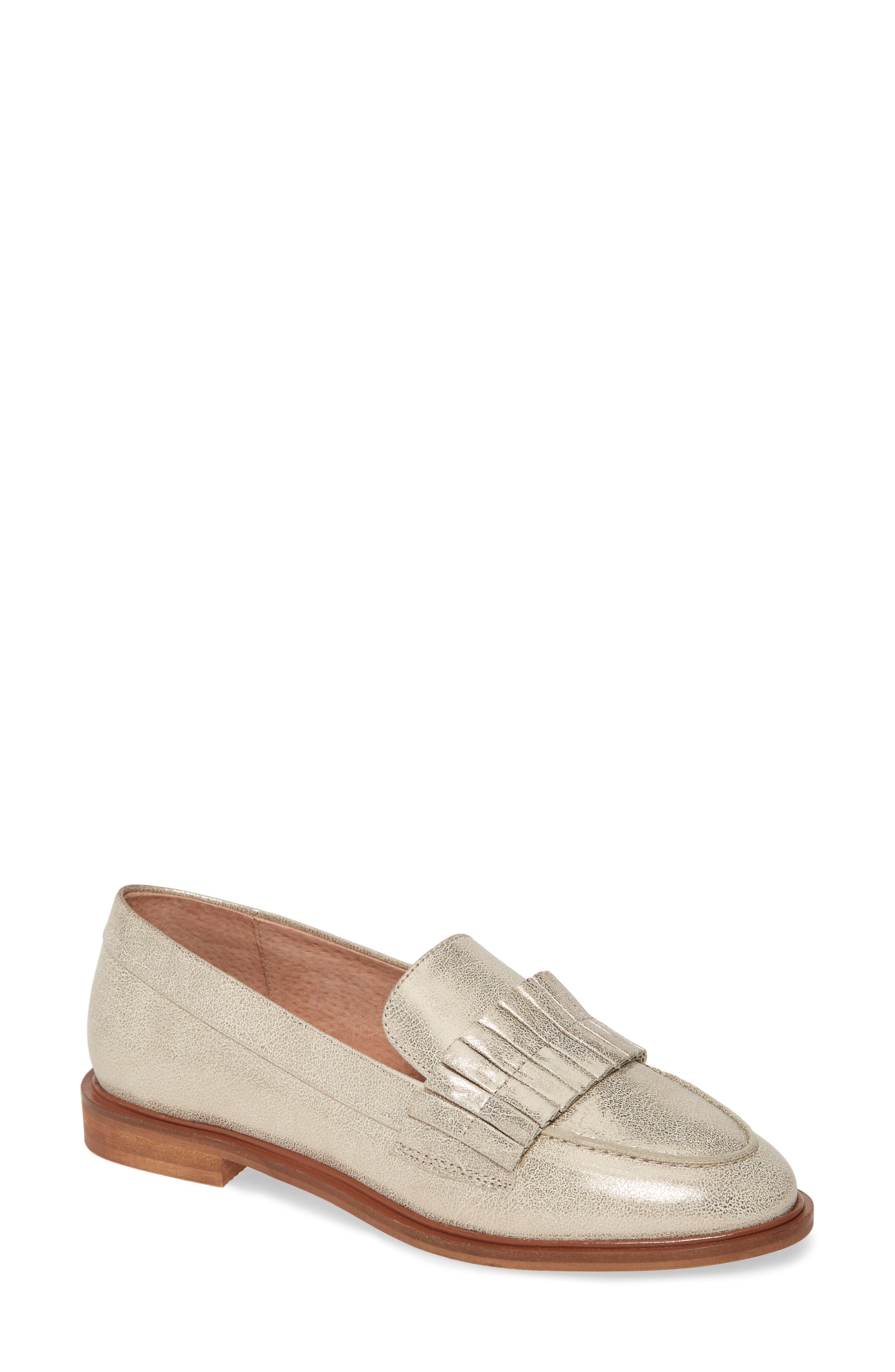 Powerful Loafer, Main, color, METALLIC SILVER LEATHER