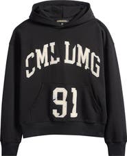 CRIMINAL DAMAGE Destroyed Logo Cotton Hoodie