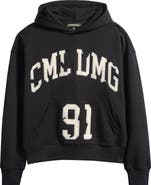CRIMINAL DAMAGE Destroyed Logo Cotton Hoodie