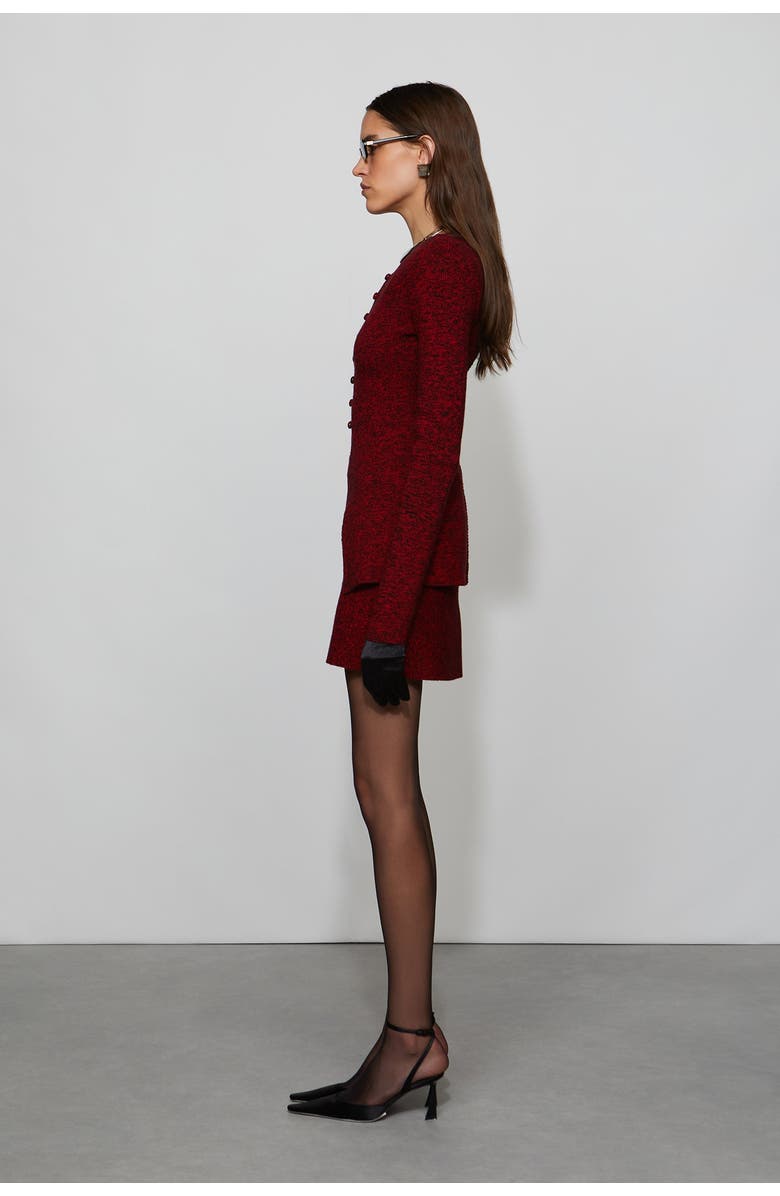 Et Ochs Iris Knit Skirt, Alternate, color, Lipstick Red/Black