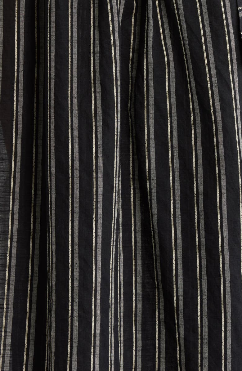 Ulla Johnson Suri Stripe Cover-Up Skirt, Alternate, color, Noir Stripe