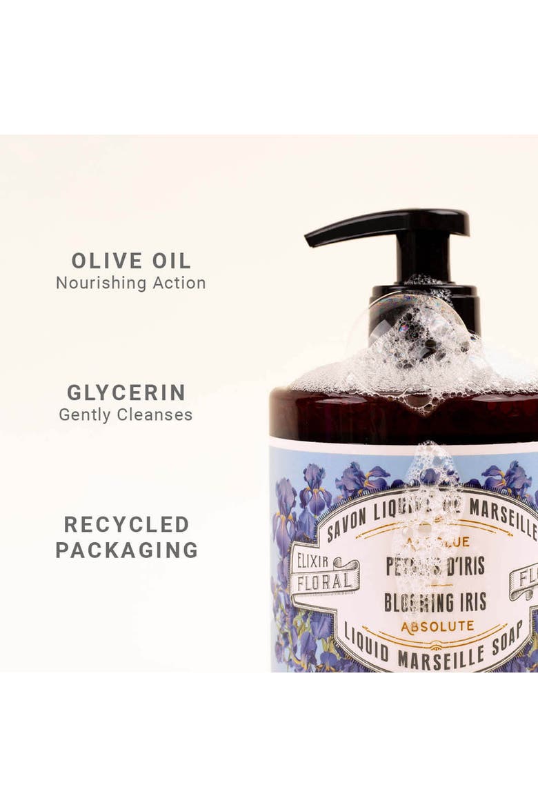 Iris Liquid Marseille Soap, Alternate, color, Purple