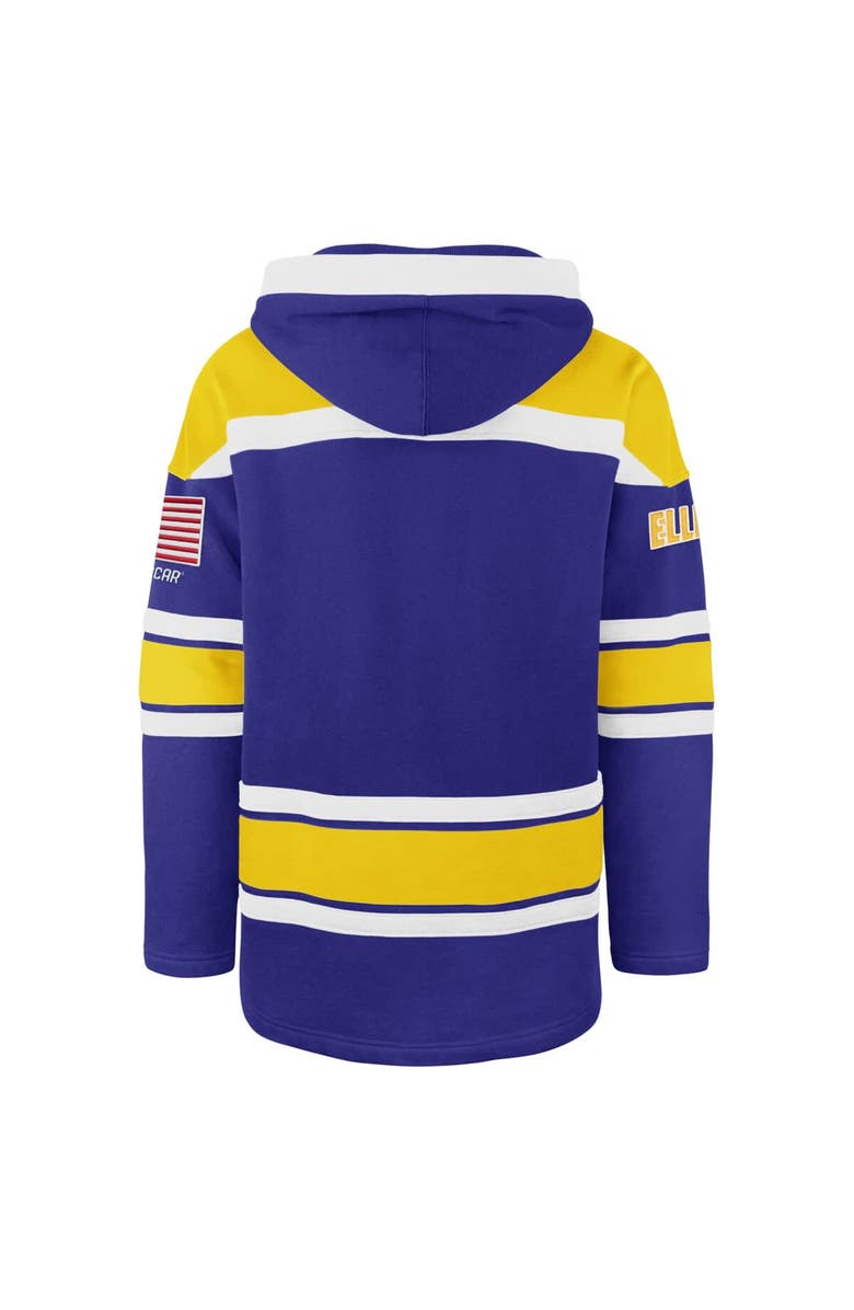 '47 Men's '47  Royal Chase Elliott  Superior Lacer Pullover Hoodie, Alternate, color, Royal