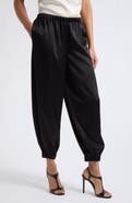 ALICE + OLIVIA Declan Pull On Satin Balloon Pants