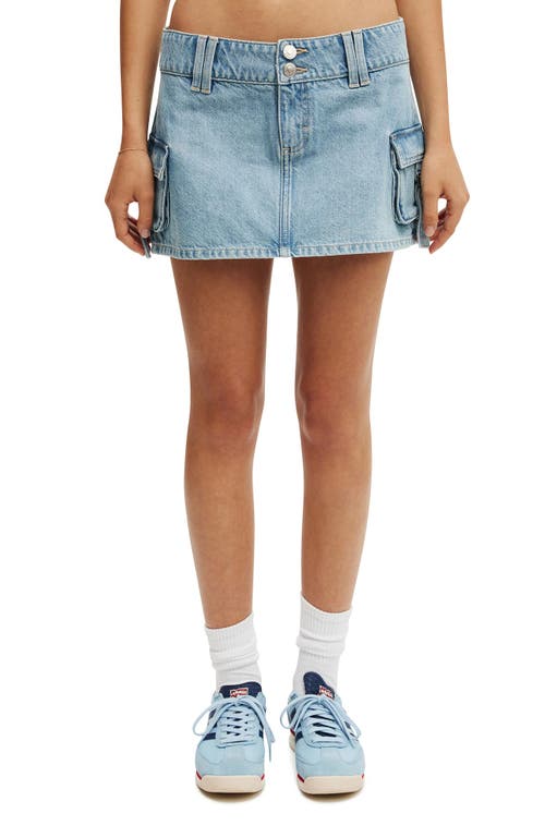 Cotton On Cargo Denim Mini Skirt