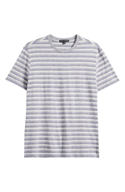 Robert Barakett Hockney Stripe Short Sleeve Crewneck T-shirt In Gray