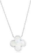 SIMONA Mother-of-Pearl Clover Pendant Necklace