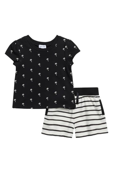 Kids' Pretty Palm Tee & Shorts Set (Toddler & Little Kid)