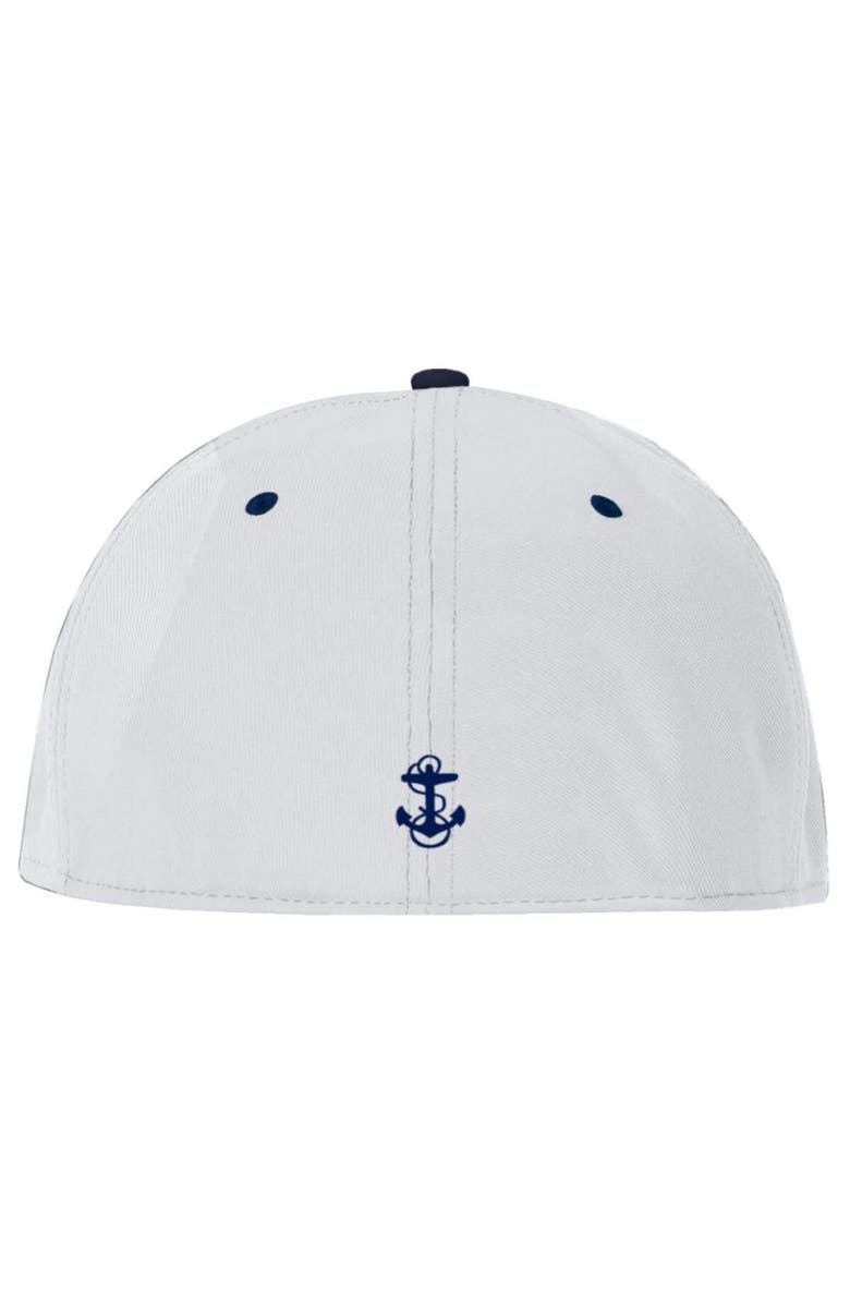 Under Armour Men's Under Armour White Navy Midshipmen Baseball Fitted Hat, Alternate, color, White