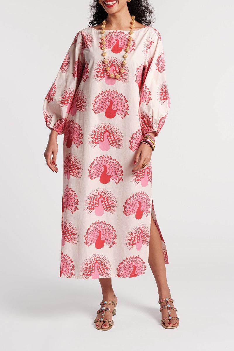 Minnow Maxi Peacock Dress - image 3
