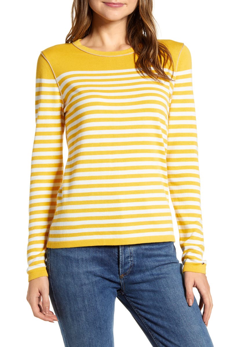 Tommy Hilfiger Stripe Crewneck Sweater, Main, color,