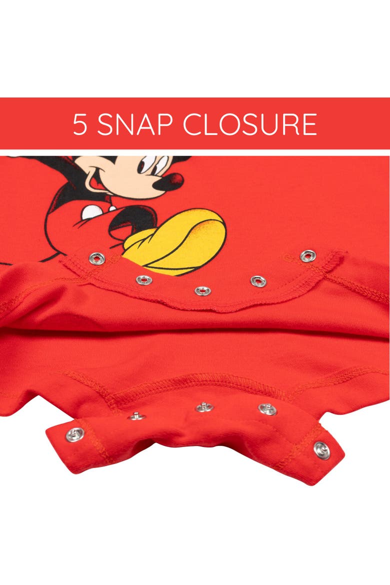 Mickey Mouse 2-Piece Romper and Bucket Hat Set, Alternate, color, Mickey Crimson Red