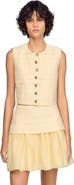 SANDRO Pleated crop top