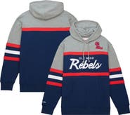 Mitchell & Ness Men's Mitchell & Ness Navy Ole Miss Rebels Head Coach Pullover Hoodie