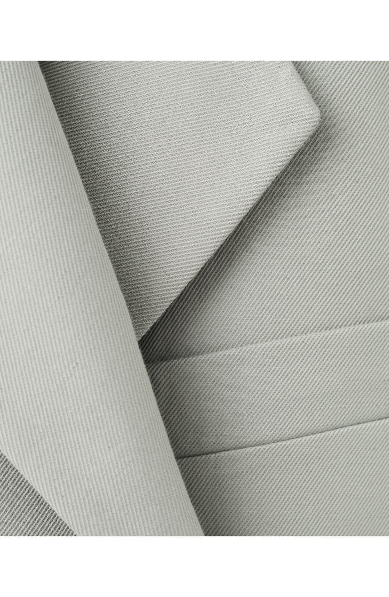 MANGO Double Breasted Cotton & Linen Jacket, Alternate, color, 
