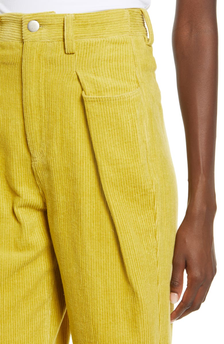 J.O.A. High Waist Cotton Corduroy Trousers, Alternate, color, 