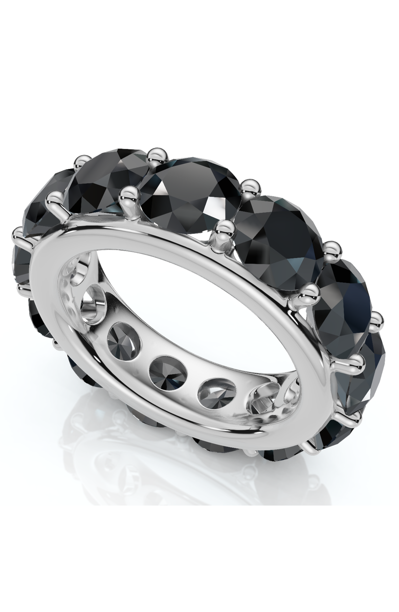 Bliss Diamond 13Ct Black Diamond Eternity Ring 10k Gold Lab Grown, Alternate, color, 