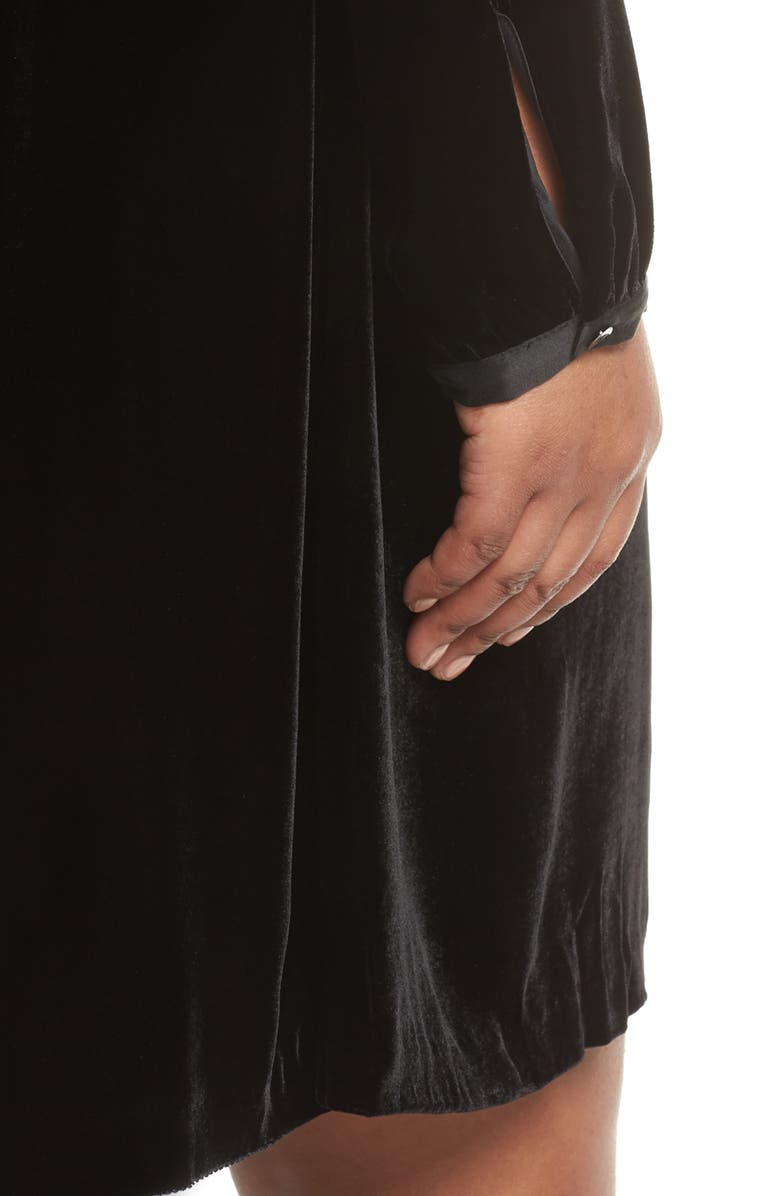 Eileen Fisher Velvet Shift Dress, Alternate, color, 