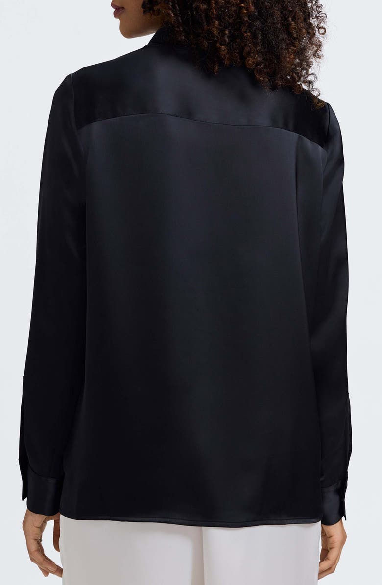 Foxcroft Bianca Satin Shirt, Alternate, color,