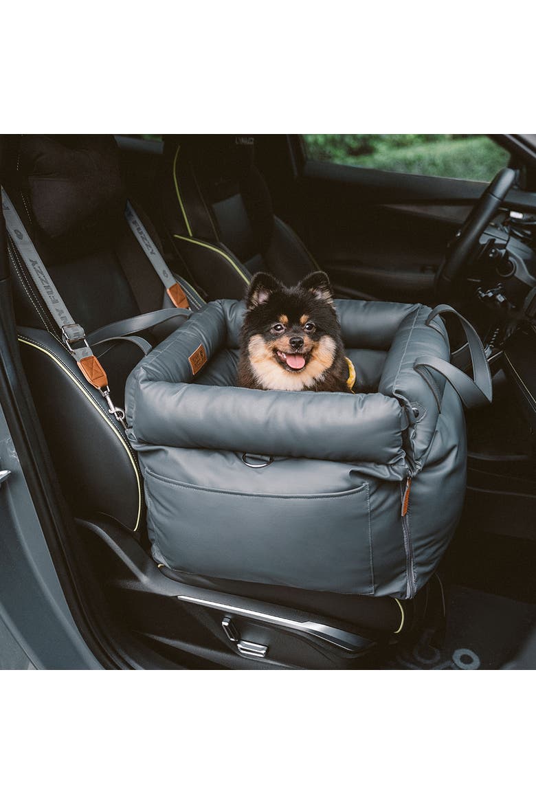 Voyager Dog Car Booster Bed, Alternate, color, Abyss Blue