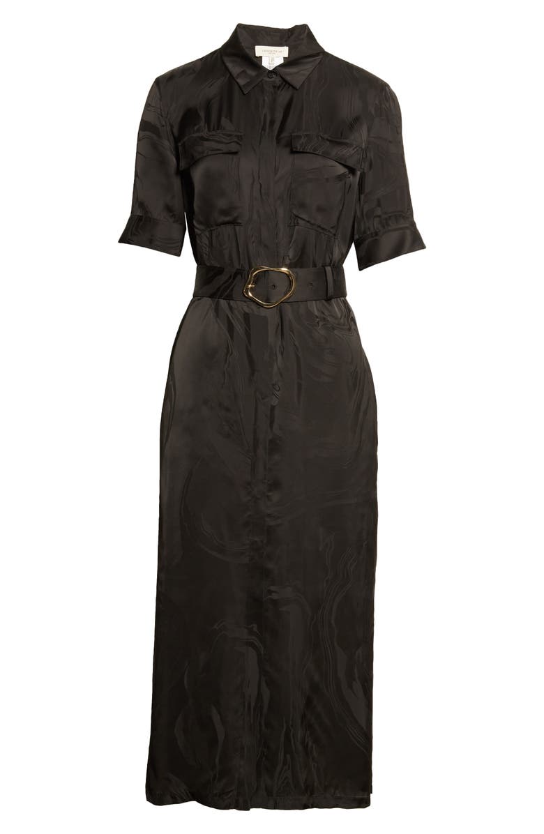 Lafayette 148 New York Doha Midi Shirtdress, Alternate, color, 
