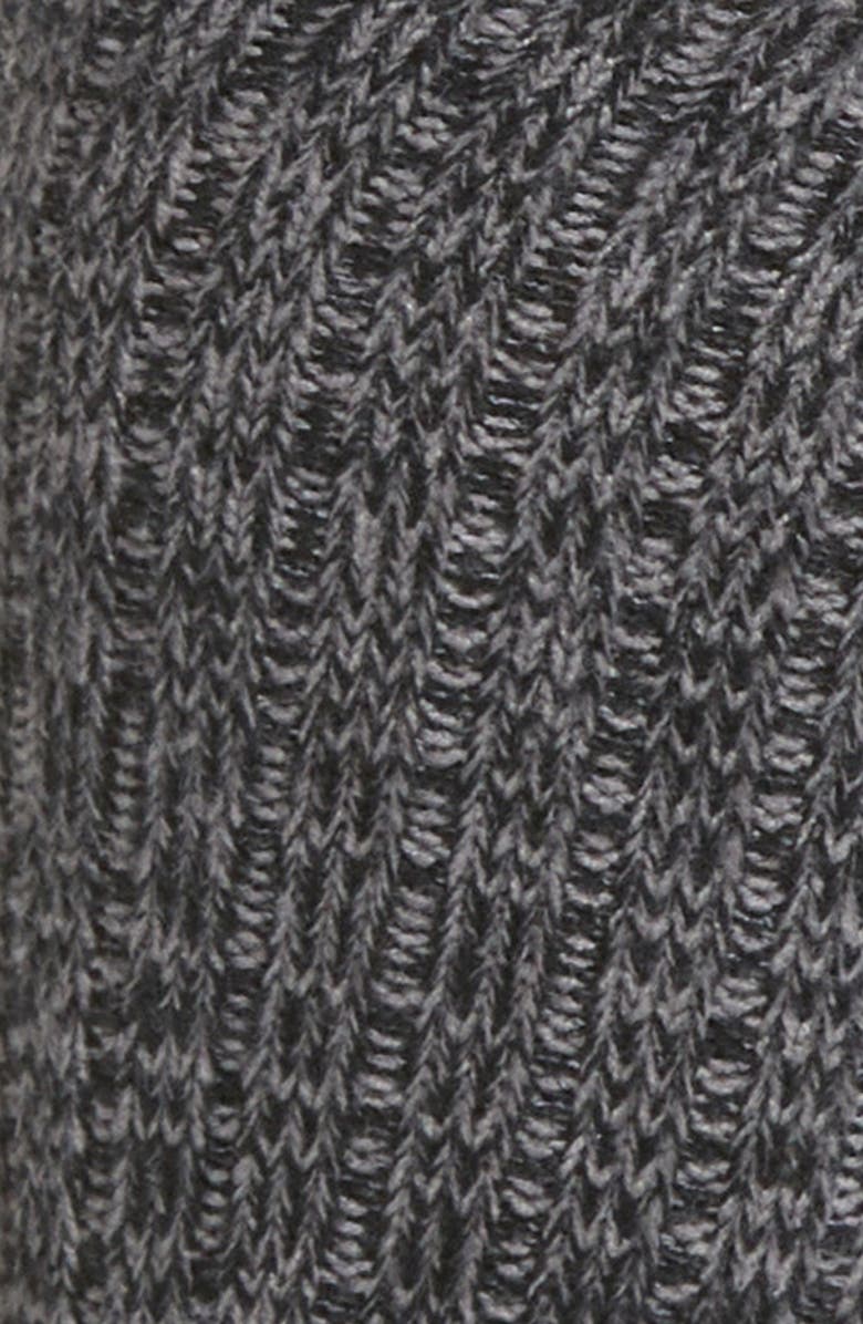 UGG<sup>®</sup> Ribbed Crew Socks, Alternate, color, Grey / Black