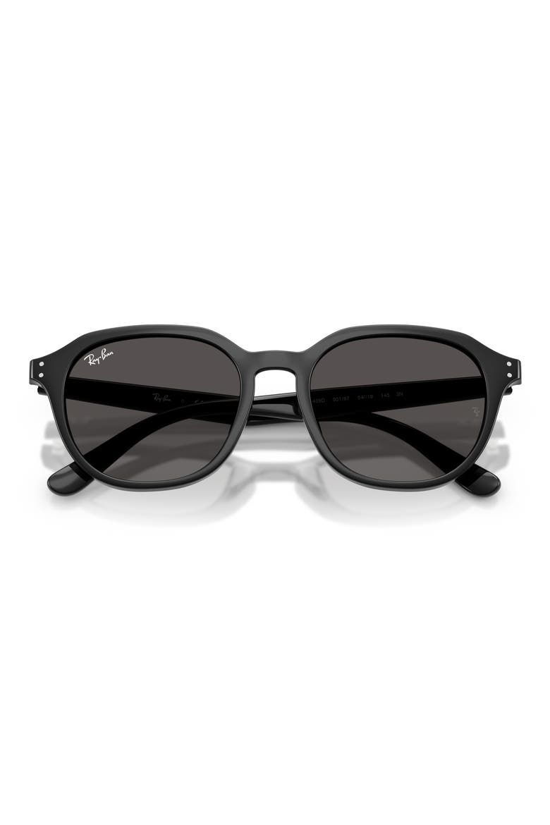 54mm Square Sunglasses, Alternate, color, BLACK
