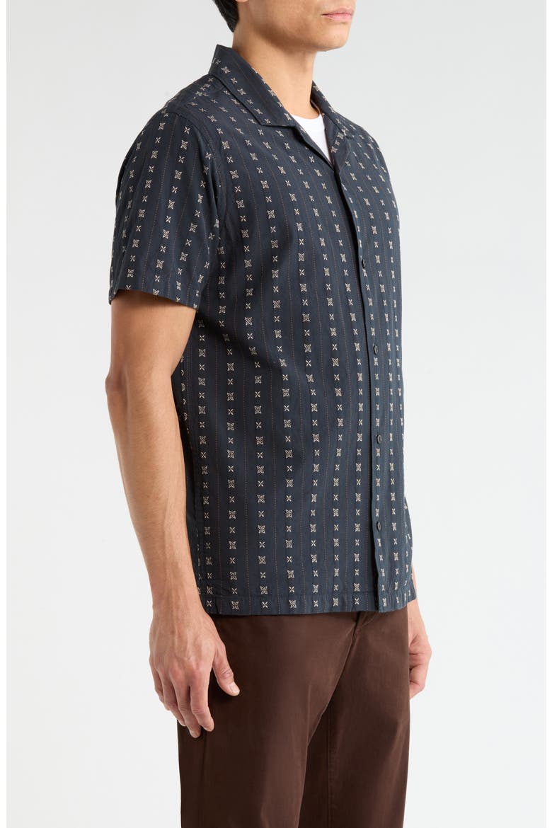 Gonzo Organic Cotton Camp Shirt, Alternate, color, DARK NAVY